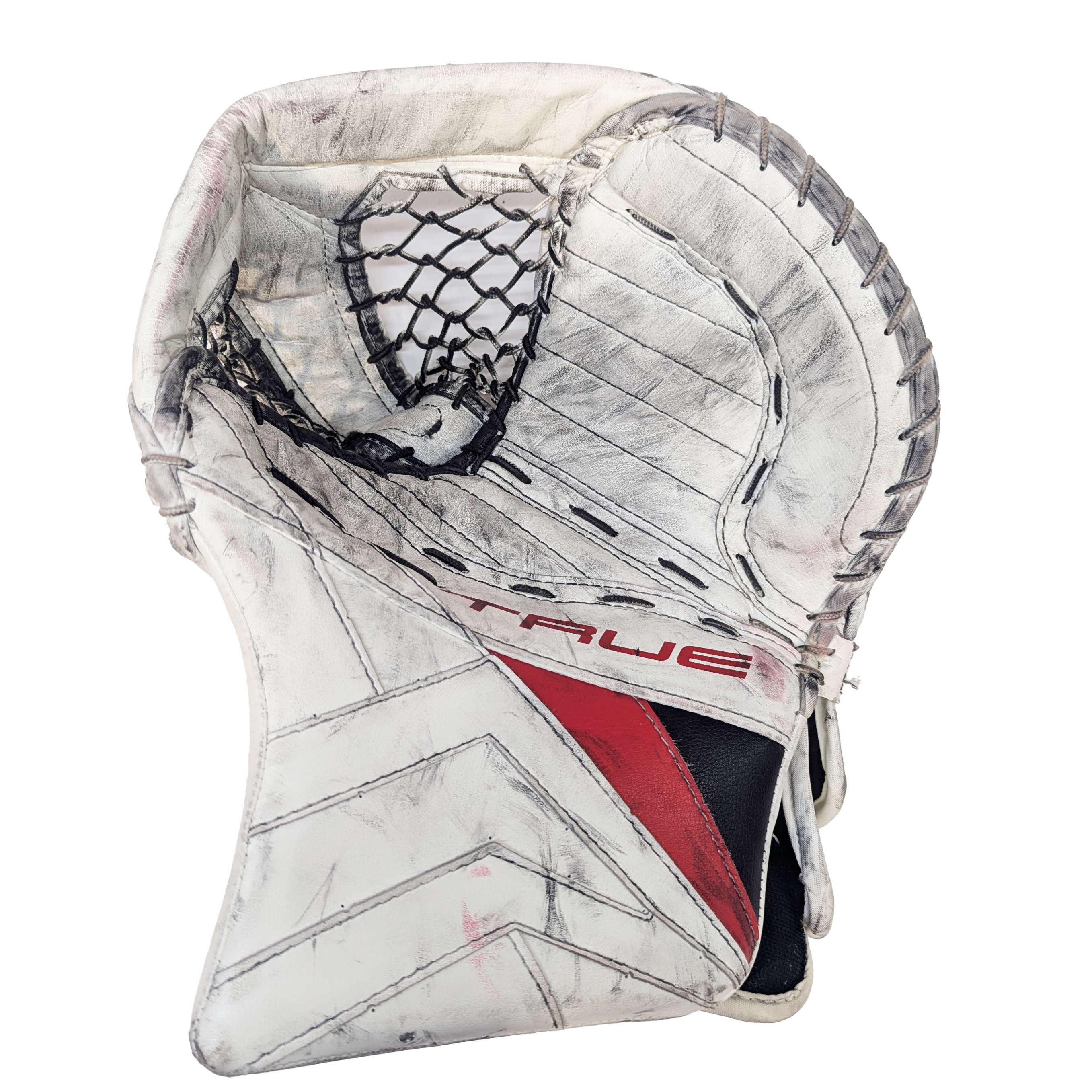 True Catalyst PX3 - Gant de gardien de but Pro Stock d'occasion (blanc/rouge/noir)